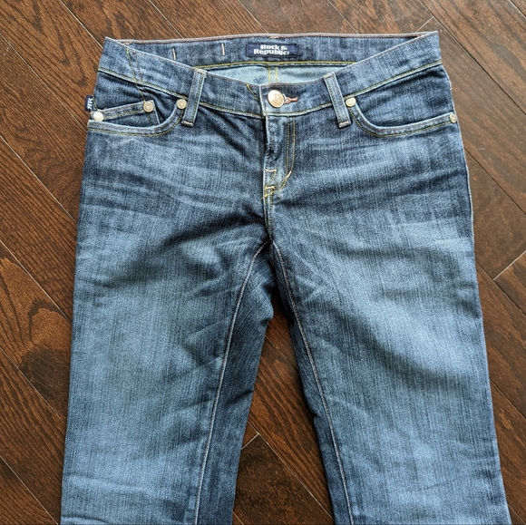 Rock & Republic Vargas Y2K Vintage bootcut jeans sz 25 - Picture 4 of 8